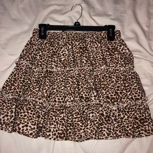 cheetah print skirt